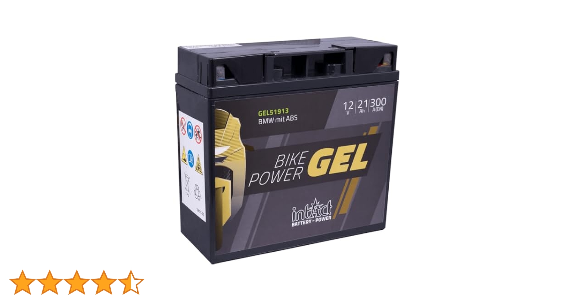 intAct Bike-Power GEL51913, 12V 21 Ah, 300 A (EN), wysokiej